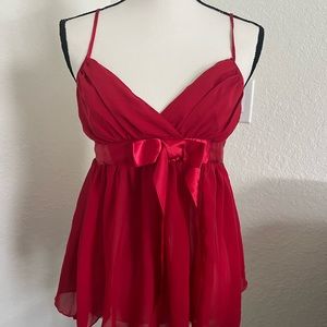 Fredrick’s of Hollywood Lingerie Top -Red            Size Medium